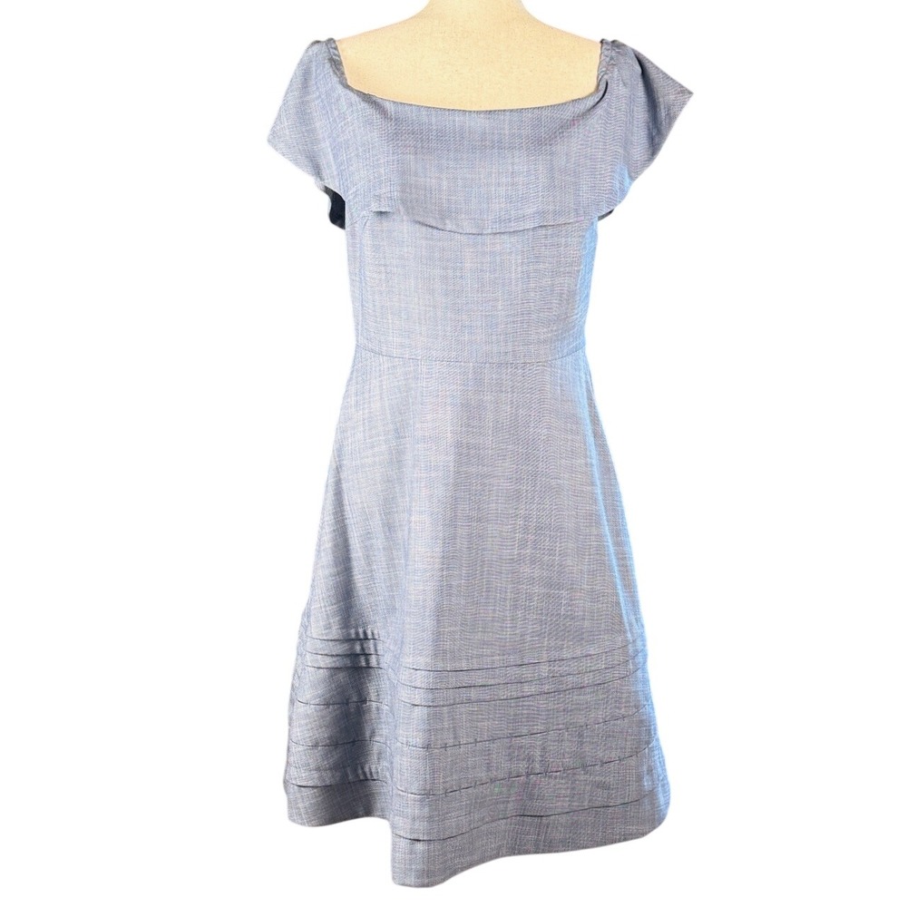 Banana Republic NWT | Size 10P | Blue Chambray Fit & Flare Dress Petite